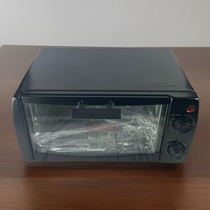 COMFEE' 4-Slice Countertop Toaster Oven CFO-BB101 Black 1000W Bake Broil Toast